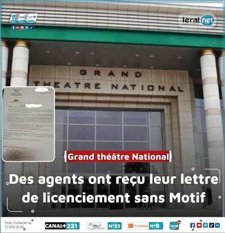 ⚖️ Grand Théâtre National : la justice condamne l’établissement à indemniser 23 ex-agents pour licenciement abusif