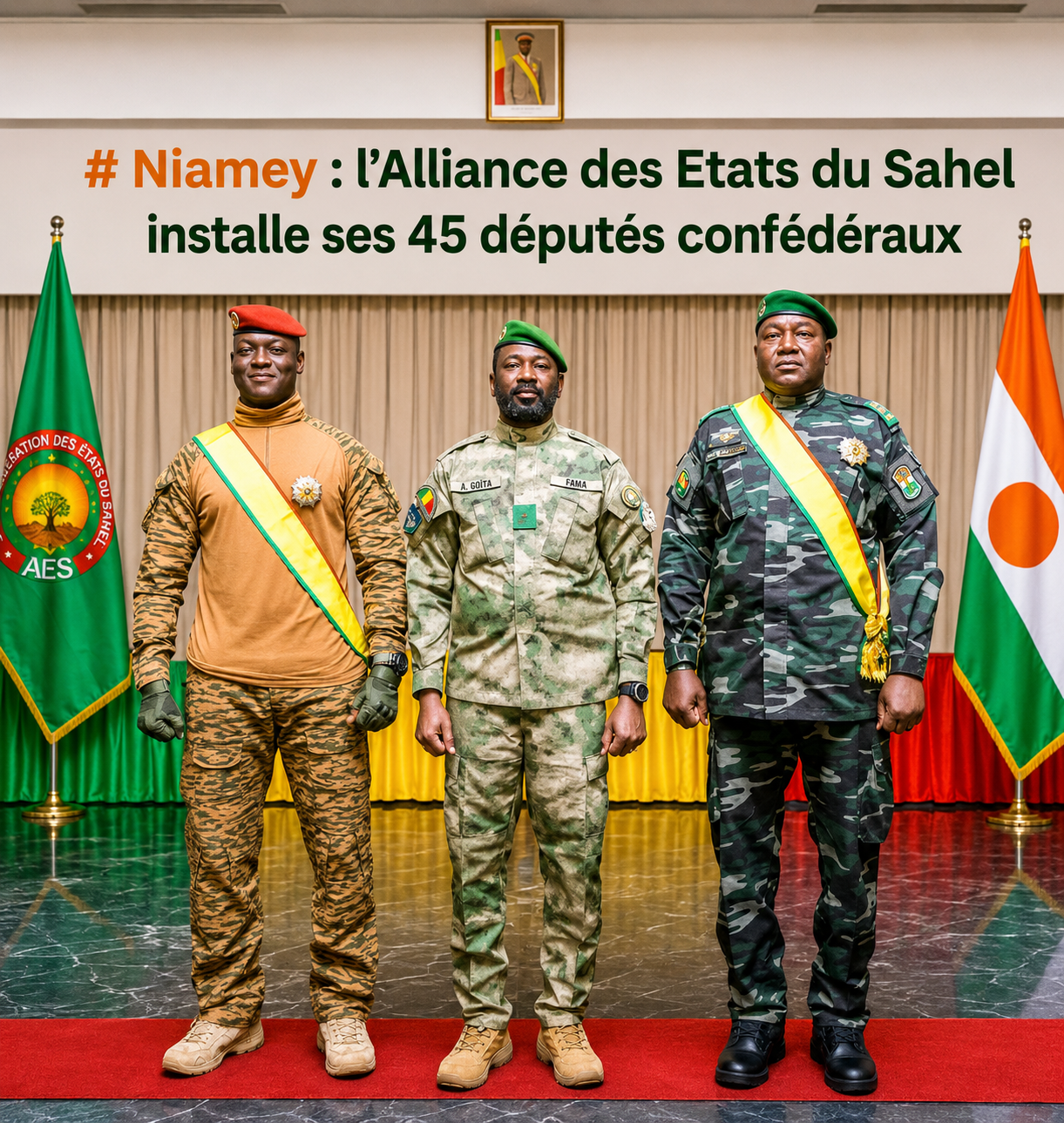À Niamey, l’AES franchit un nouveau cap avec l’installation de son Parlement confédéral
