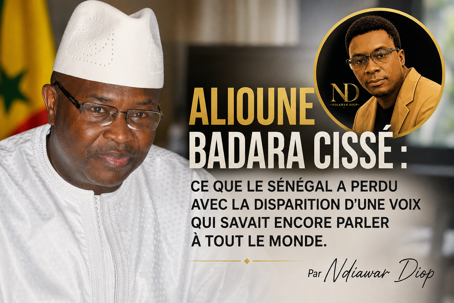 Alioune Badara Cissé ce que le Sénégal a perdu avec la disparition d’une voix qui savait encore parler à tout le monde. Par Ndiawar Diop