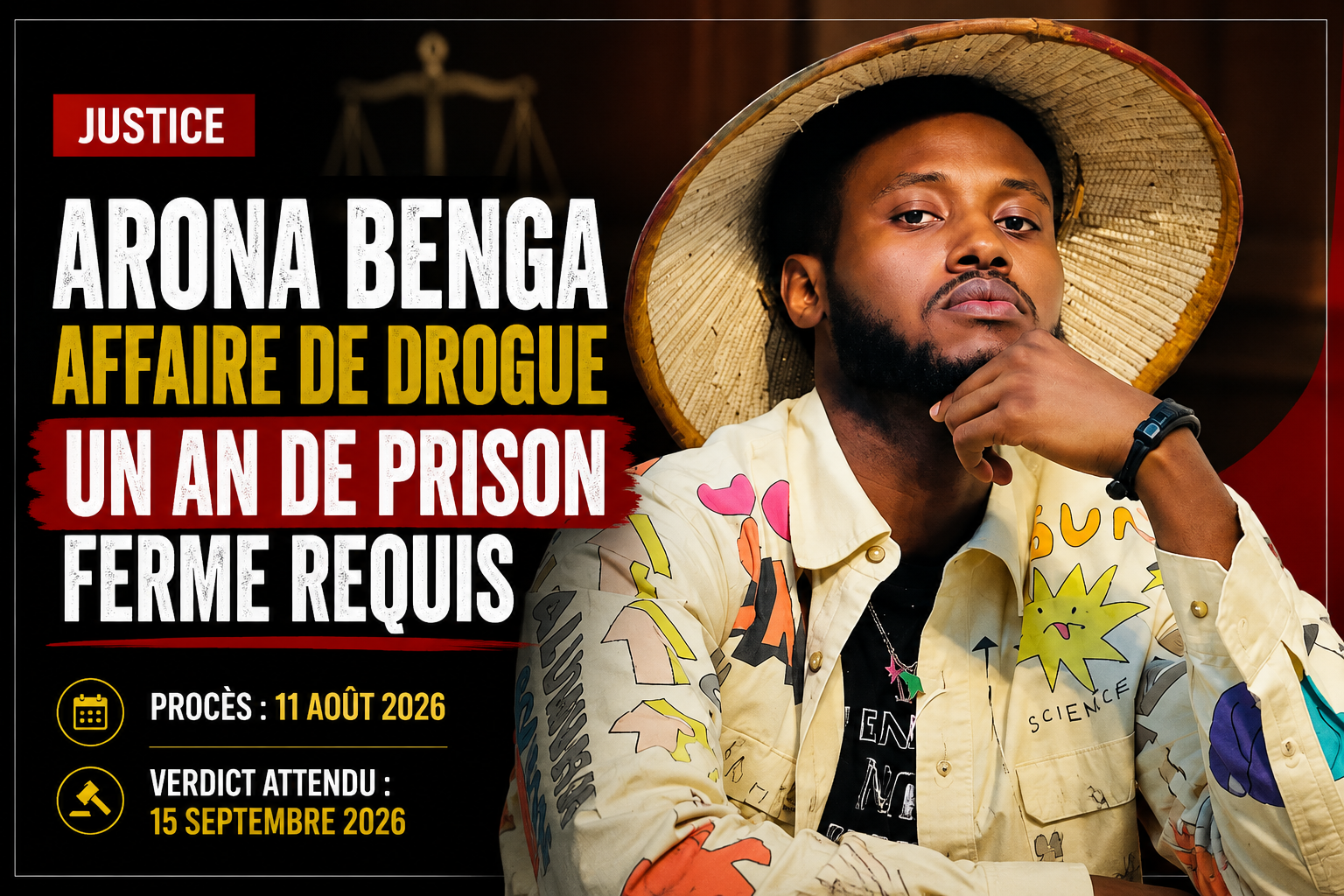 Affaire de drogue à Rufisque : Arona Benga reconnaît sa consommation, le verdict attendu en septembre