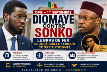 DPG Diomaye contre Sonko, le bras de fer se joue désormais sur le terrain constitutionnel. Par Ndiawar Diop