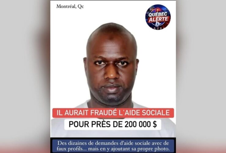 Montréal : un Sénégalais accusé d’une fraude présumée de plus de 100 millions FCFA à l’aide sociale