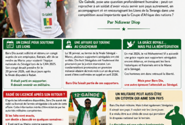 Du 12e Gaïndé à la prison, le douloureux destin du soldat Bara Dia. Faut-il punir deux fois un homme qui a servi son pays ? Par Ndiawar Diop