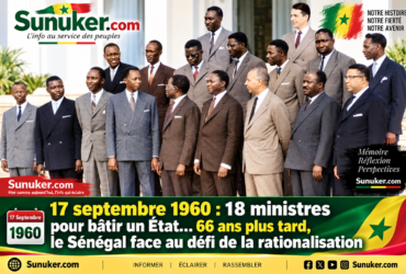 17 septembre 1960 18 ministres pour bâtir un État… 66 ans plus tard, le Sénégal face au défi de la rationalisation