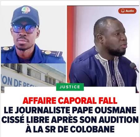 Affaire « Caporal Fall » : Pape Ousmane Cissé entendu puis libéré, l’ancien militaire reste en garde à vue