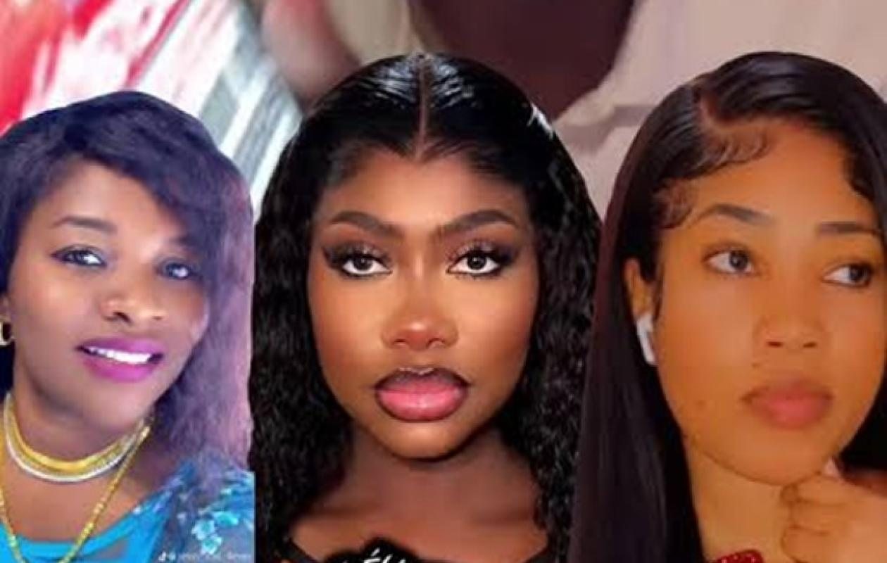 Les TikTokeuses Khadidiatou Kébé, connue sous le pseudonyme de « Jessica », Rokhaya Fall, dite « Rox », et « Narou »