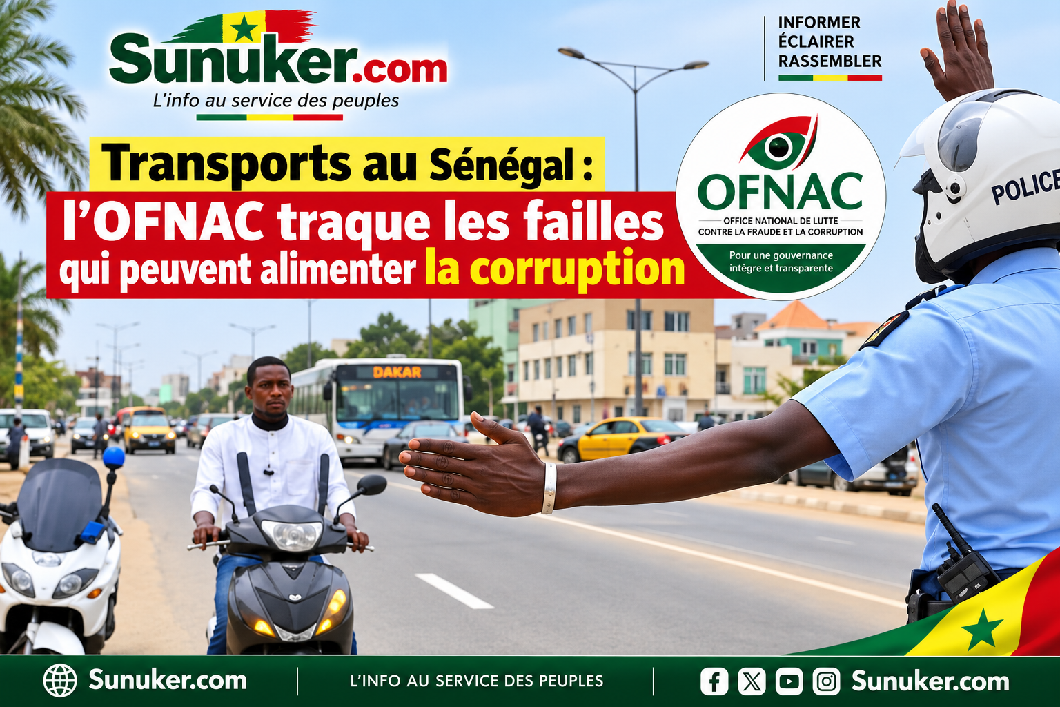 Transports au Sénégal : l’OFNAC traque les failles qui peuvent alimenter la corruption