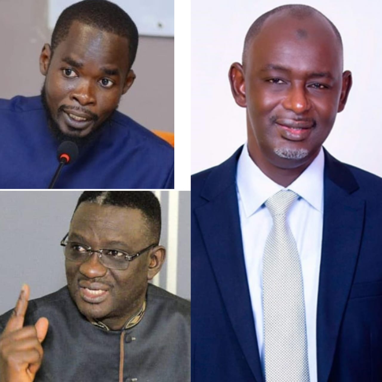 Cheikh Oumar Sy pour l’OSIDEA, Moundiaye Cissé pour l’ONG 3D et Babacar Ba pour le Forum du Justiciable