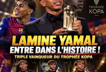 Ballon d’Or 2026 : Lamine Yamal entre dans l’histoire avec un troisième trophée Kopa consécutif