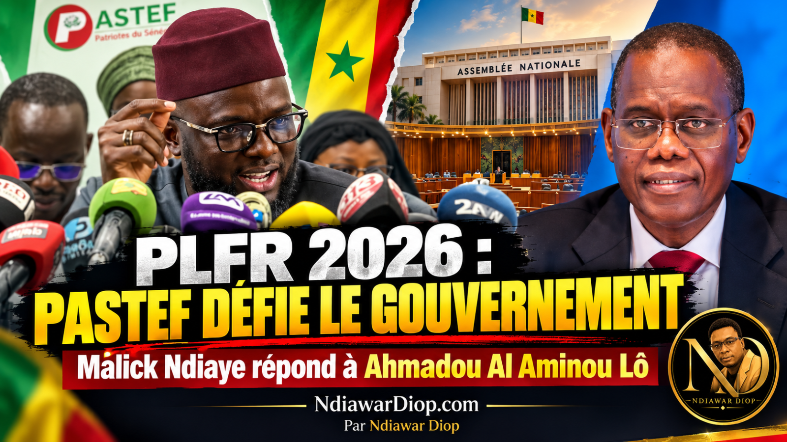 DIOMAYE CONTRE SONKO : LE GRAND CIRQUE DU POUVOIR, ET LE PEUPLE PAIE LE BILLET ! Par Ndiawar Diop